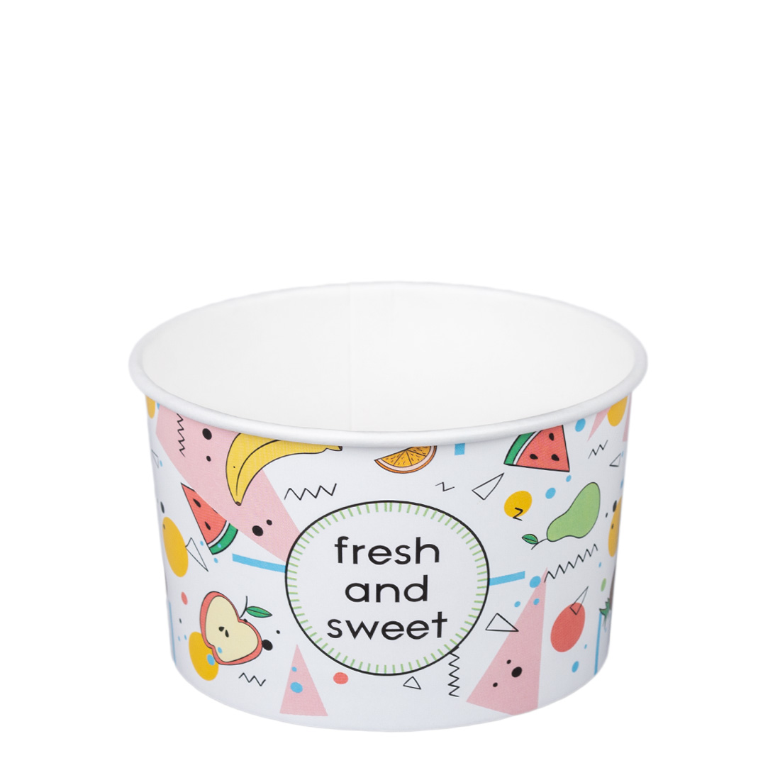 Eisbecher Pappe Früchte 245ml