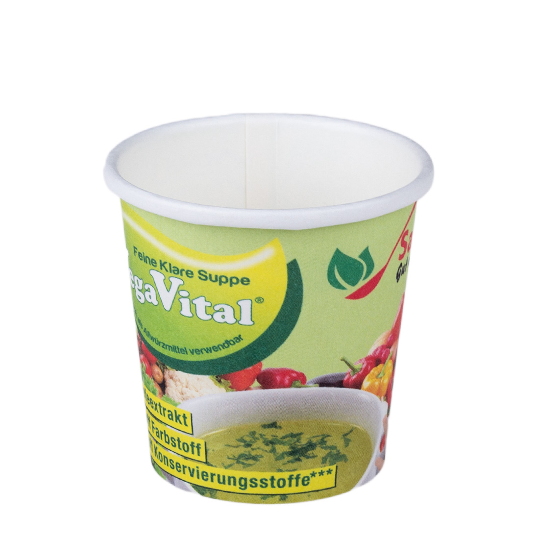 Pappbecher einwandig Offsetdruck 100ml/4oz recycelbar