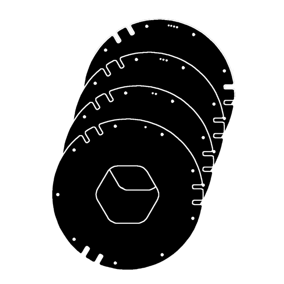 463885_Gummilippenset_schwarz_-162mm_S-XL