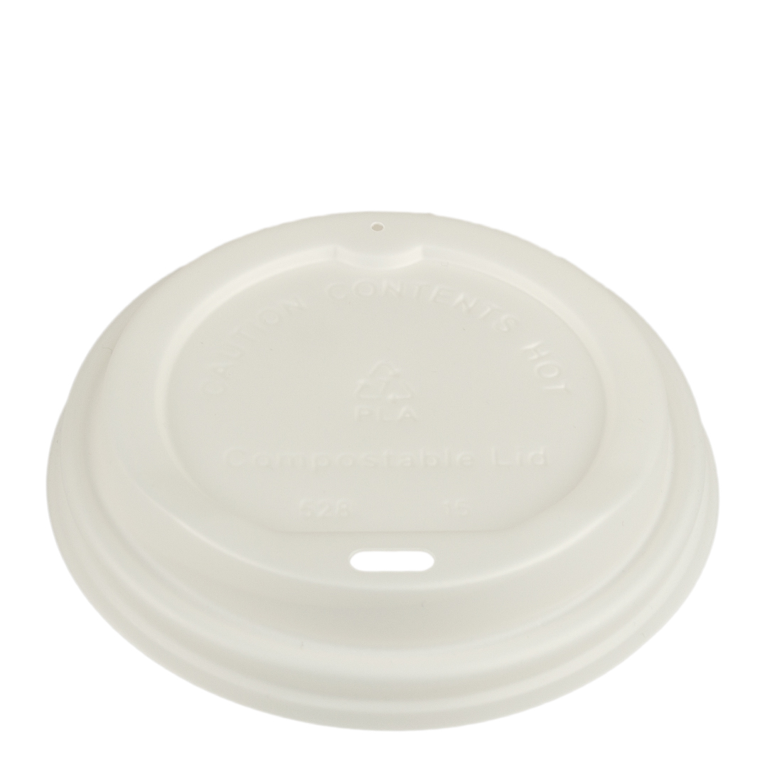 230113-deckel-fuer-coffee-to-go-becher-cpla-weiss-dm90mm Deckel für Coffee-to Go Becher CPLA weiß Ø90mm